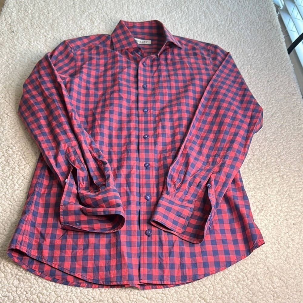 Twillory Red and Blue Checkered Men's Shirt